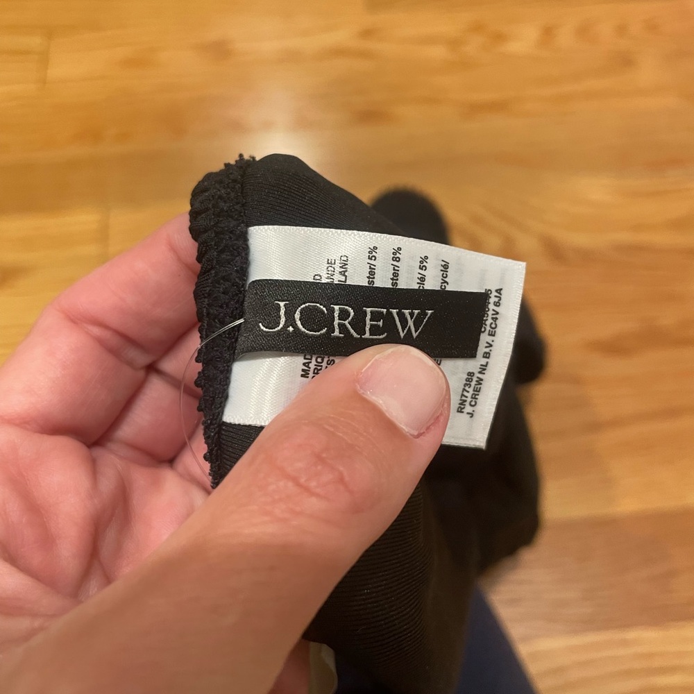 J. Crew Black One Piece Swimsuit - Brand New - Picture 5 of 6
